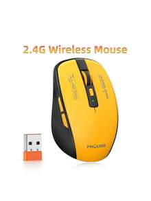 Teckwe Dual-Mode Silent Wireless Mouse, BT5.1/2.4G, Dual Connectivity, Silent Buttons, Suitable For Office And Home Use. - View 7