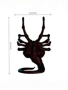 Joivida 1 pieza Soporte de teléfono con forma de Alien Face Hugger, soporte de escritorio de teléfono celular con tema de película de terror, soporte de teléfono 3D único con forma de monstruo para escritorio, hogar y oficina, regalo genial de soporte de teléfono para fans del terror, gamers y amantes del cine, material con base estable, perfecto para teléfono, tableta y dispositivos pequeños, excelente para decoración de escritorio, soporte de teléfono y regalo con tema de terror - Multicolor - Ver 3