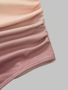 SHEIN Swim Oasis Bộ đồ 2 mảnh dành cho nữ, gồm áo liền quần in họa tiết vỏ sò chuyển màu và chân váy maxi xếp ly, thích hợp cho kỳ nghỉ xuân/hè. - Nhiều màu - Xem 4