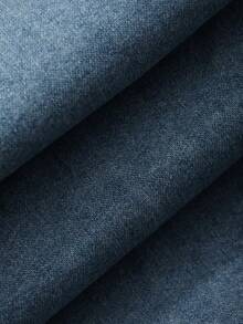 DAZY 女士休闲花瓣袖上衣和牛仔裙套装，夏季度假装 - 中等水洗藍 - 查看 8