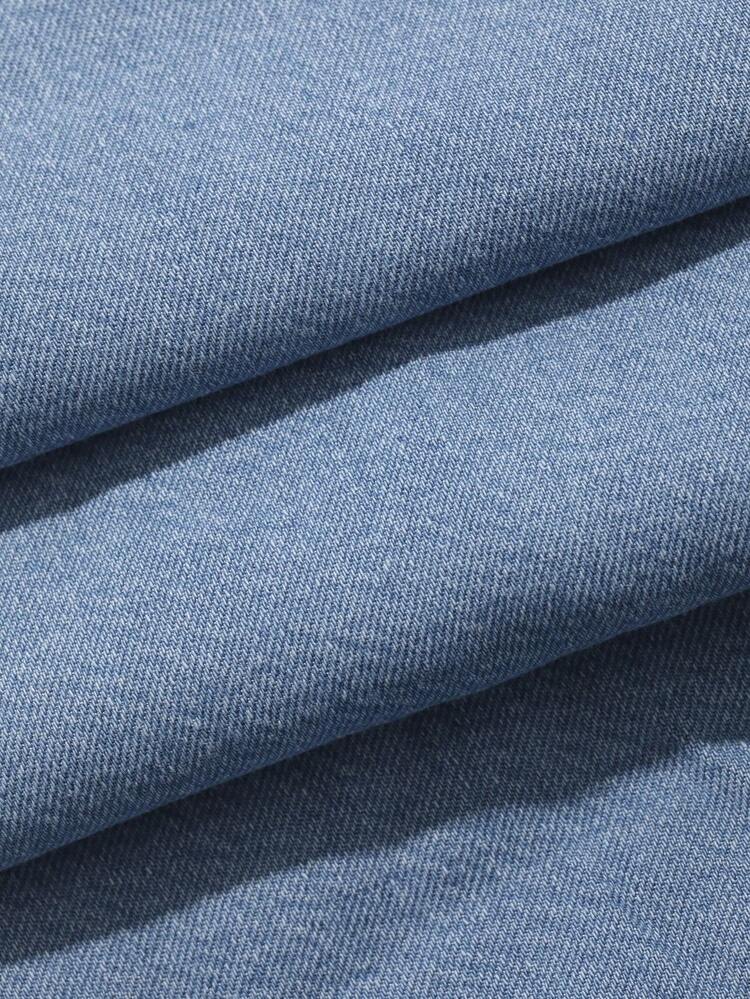 Dazy Plus Plus Size Women's Off-Shoulder Floral Print Ruffle Hem Long Denim Maxi Dress, Vacation Style