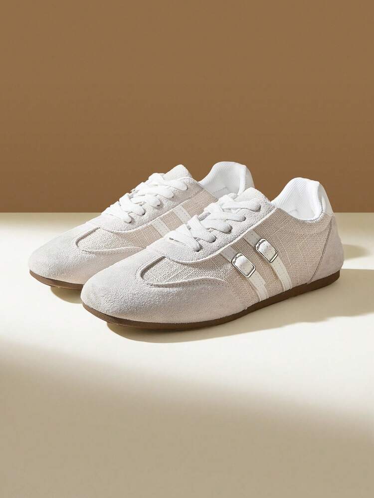 CUCCOO EASI Women's Beige Casual Sporty Sneakers For Christmas