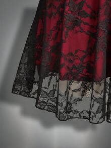 Plus Size Dresses - Red - View 11