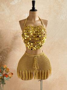 Soleia Women Cover Ups - Gold - View 5