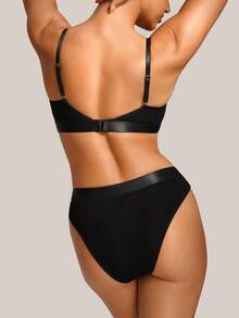 Barelissa 2pcs/Set Wireless Bra For Women - Black - View 2