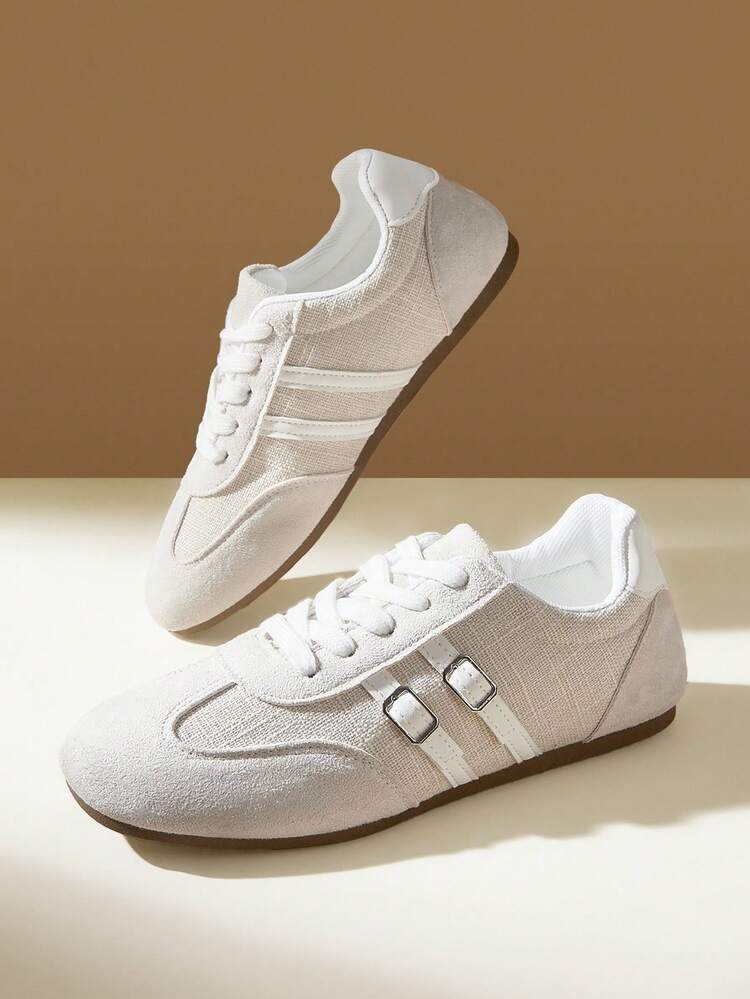 CUCCOO EASI Women's Beige Casual Sporty Sneakers For Christmas