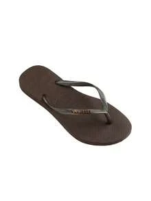 HAV. SLIM Havaianas 风格休闲/度假人字拖鞋 - DarkBrown - 查看 1