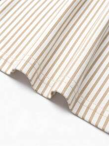 Manfinity Dauomo Áo Polo nam cổ điển kẻ sọc, trang phục thường ngày ngoài trời, cỡ tiêu chuẩn. - Nhiều màu - Xem 3