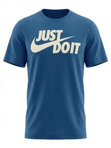 Just Do It Men's T-Shirt Blue - Blue - View 1