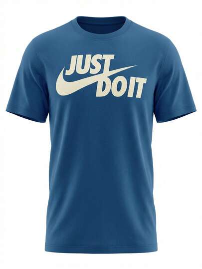Nike Just Do It Men's T-Shirt Blue