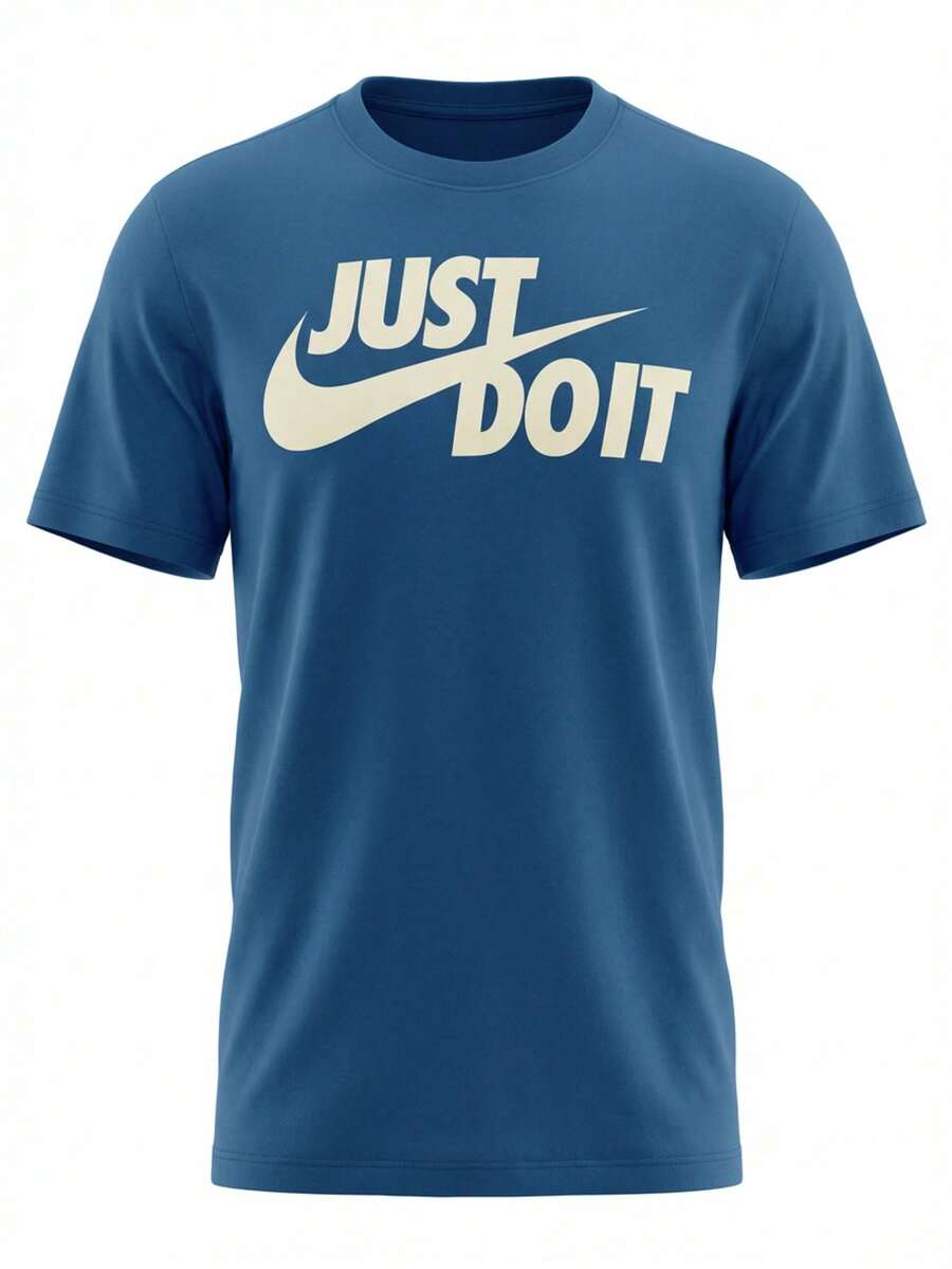 Just Do It Men's T-Shirt Blue - Blue - View 1