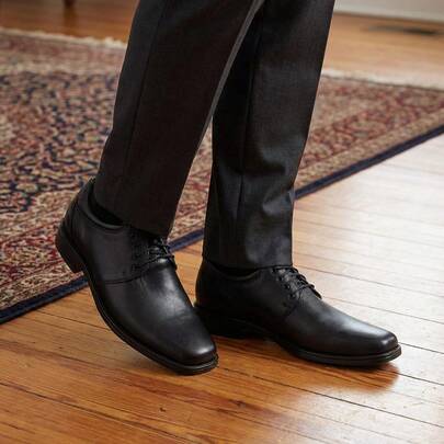 Zapatos de Vestir Oxford de Piel Genuina Premium