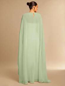 Silquee Chal de gasa de unicolor y mono elegante para mujer - verde menta - Ver 2