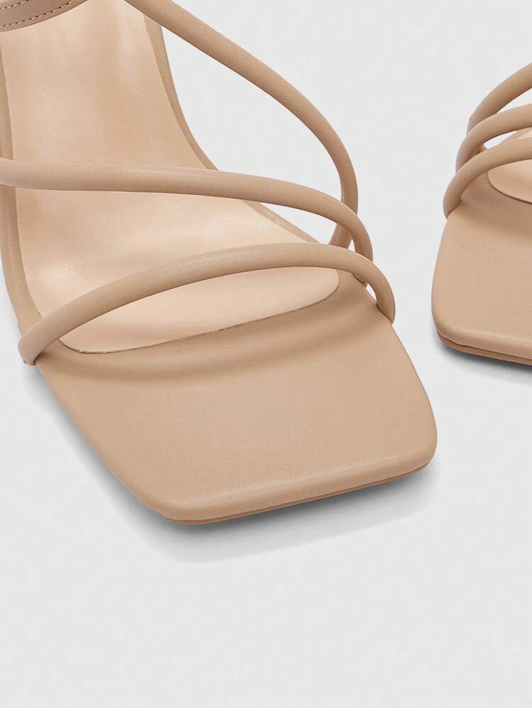 CUCCOO BIZCHIC Women Shoes New Summer Square Toe Cross Strap High Heel Sexy Women's Sandals