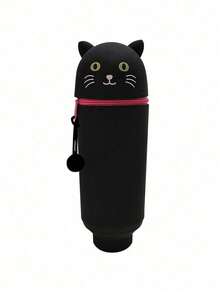 Stand Up Pen Case Transparent PVC Storage Organizer For Office School Supplies - Multicolor - View 11