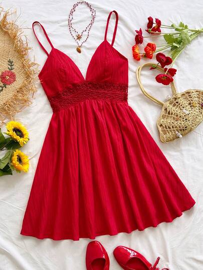 Soleia Vestido mini camisola minimalista y casual de unicolor para mujer