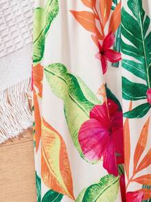 Travachic KIDS 新生女宝宝夏季可爱休闲度假植物印花连体衣 - 彩色 - 查看 3