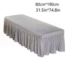 美容院床单 沙龙加厚床垫 美容床裙 带面部开口的床罩 身体按摩SPA床罩 - 彩色 - 查看 21