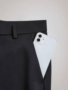 Officeau Bộ vest công sở nam 2 món, trang phục trang trọng cho công sở, đám cưới, lễ cưới (áo khoác + quần dài) - màu đen - Xem 6