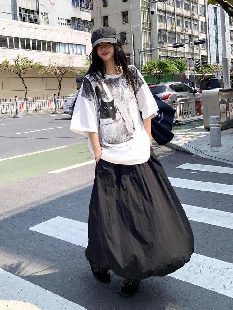 Women/Girls Casual Korean Style Loose Short Sleeve T-Shirt