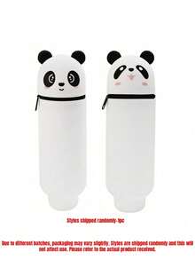 Stand Up Pen Case Transparent PVC Storage Organizer For Office School Supplies - Multicolor - View 19