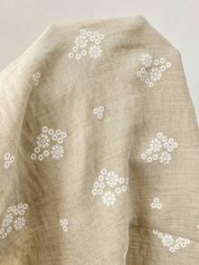Breezaya 大尺碼女款刺繡愛心領上衣與短袖兩件套，春/夏 - 彩色 - 查看 4