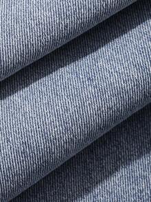 Livesso 女士夏季度假风做旧水洗牛仔裤 - 藍色 - 查看 8