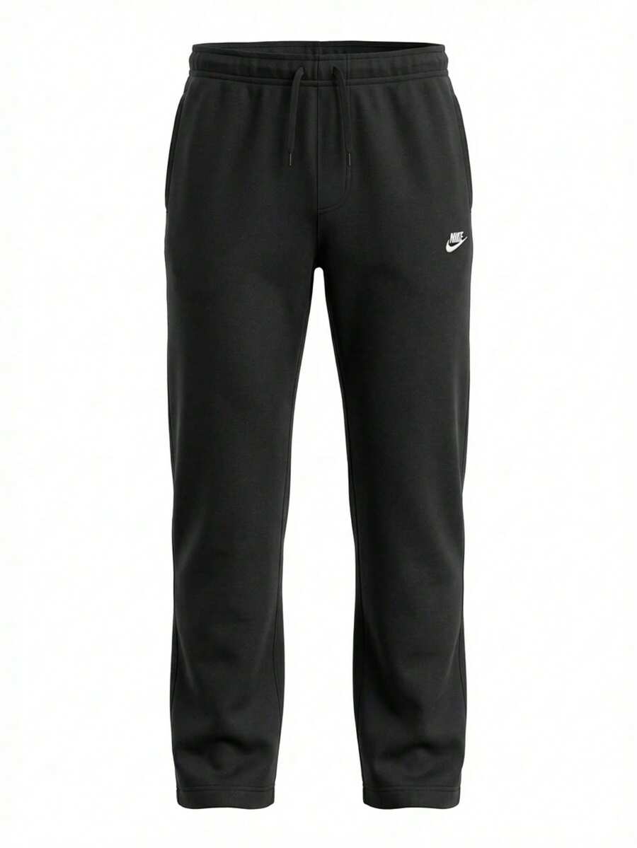 Club Men's Open-Hem Trousers Black - Black - View 1