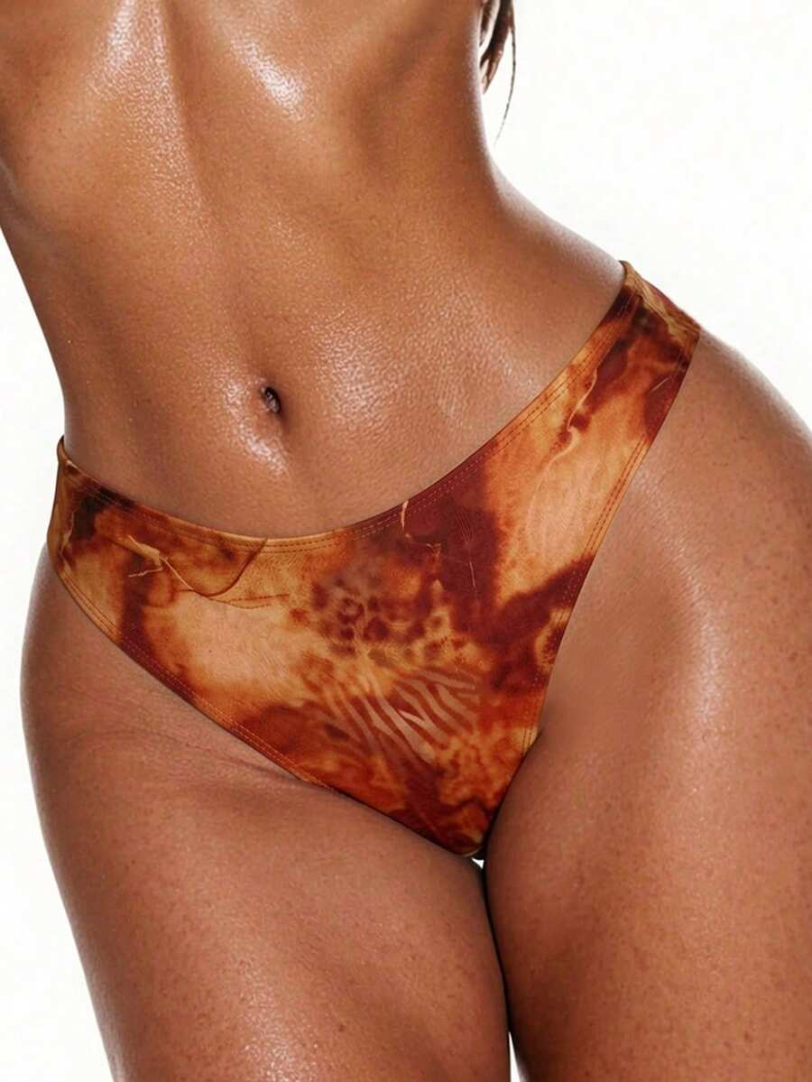 Swim Basics Celana Renang Wanita Motif Cetak Seluruh Permukaan untuk Liburan Pantai Musim Panas - MultiWarna - View 1