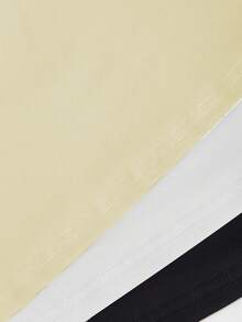 Sweetra Blusa ajustada con fruncidos para mujer, adecuada para el verano - Multicolor - Ver 4