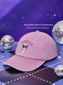 HELLO KITTY AND FRIENDS | SHEIN 1顶多功能棒球帽，印有卡通人物和字母，适合作为礼物送给家人和朋友，四季皆宜的高档装饰品，适合户外运动，经久耐用，实用便携。 - 粉色 - 查看 6
