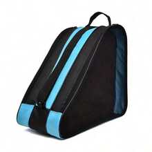 1pc 3-Layer High Capacity Handheld Ice Skate Bag, Thick Design Can Store Heavier Ice Skates, Adjustable Shoulder Strap And Logo Window, Suitable For Inline Roller Skates And Ice Skates - Multicolor - View 8