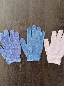Guanti da bagno, guanti esfolianti a doppia faccia, spugne da bagno e forniture per la pulizia del bagno - Multicolore - Visualizzare 6