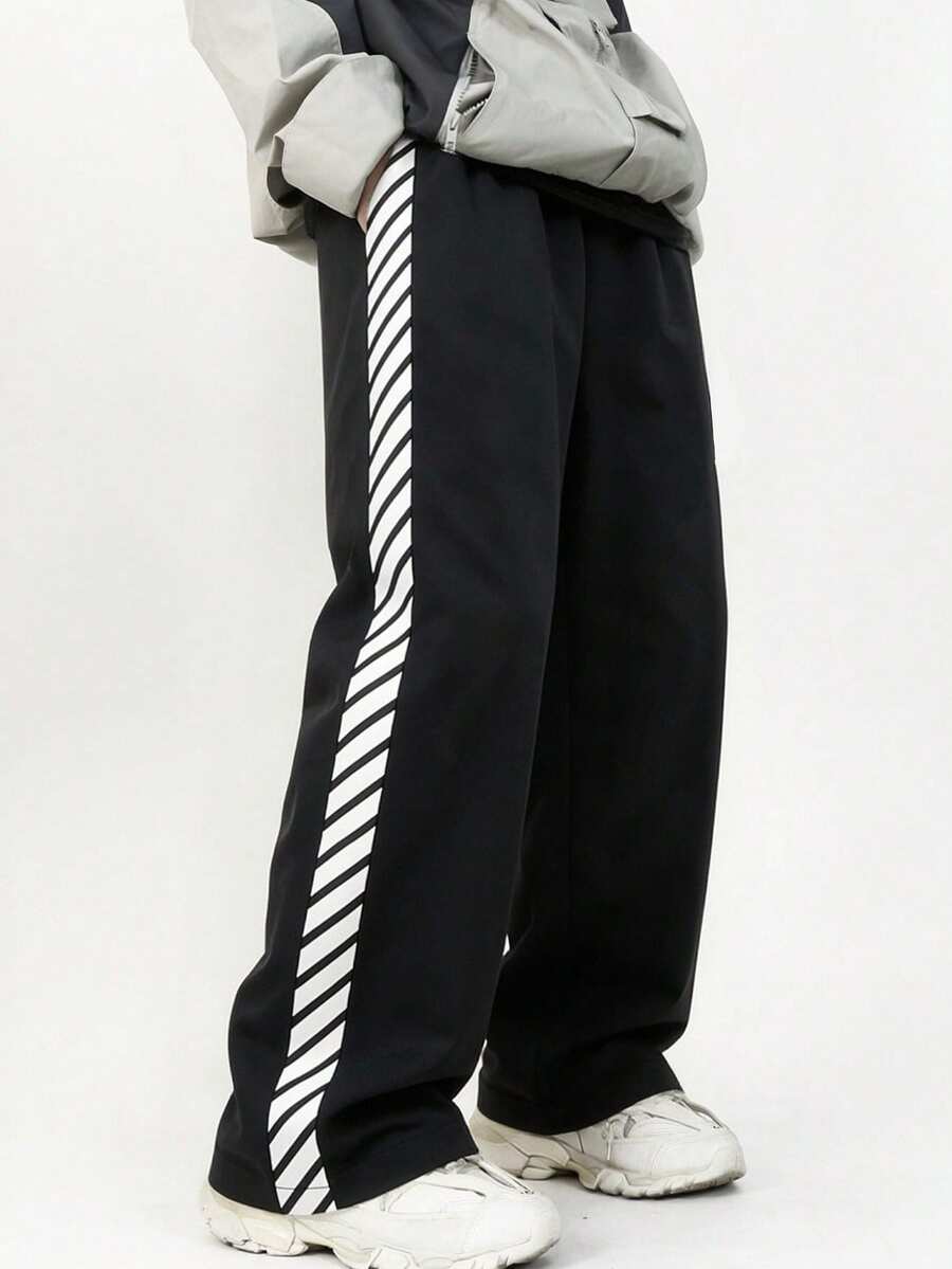 Coolqubz Tween Boy Digital Print Elastic Waist Sweatpants - Black - View 1