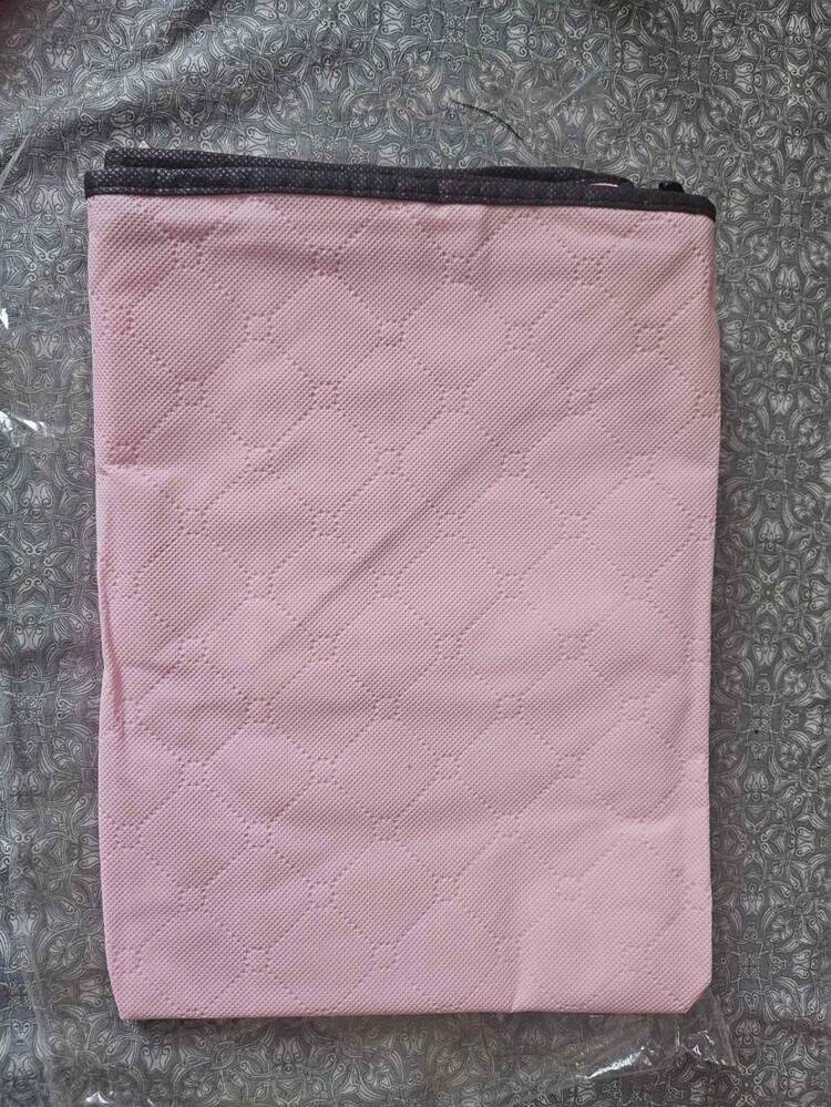 1Pc Large Capacity Storage Bag,Non-Woven Quilt Storage Bag, Quilt Travel Moving Storage Packing Bag, Clothes Luggage Storage Bag, For Seasonal Storage And Organization Decorations Autumn Decor Festival Decor Room Decor Home Decor Fall Decor Bedroom Decor Christmas For Holiday Gift Giving