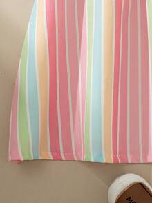 Souflis Souflis 女童（小号）碎花休闲/假日A字吊带连衣裙 - 彩色 - 查看 4