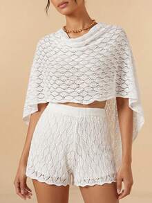 Travachic 2026春夏针织套装，度假装，波西米亚风，乡村音乐会装，节日庆典装，女士沙滩装，女士夏季装，复古富贵风，毕业装，夏季连衣裙，女士生日礼服，波西米亚优雅碎花白色休闲夏季度假装，休闲优雅女士度假装，亮片女士嘉年华、情人节、婚礼派对、音乐节装 - 白色 - 查看 4