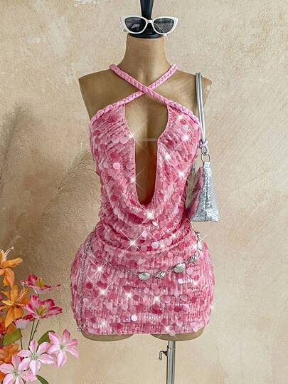 Soleia Bộ áo hai dây đính sequin tua rua mới, thích hợp cho lễ hội âm nhạc, tiệc tùng, lễ hội Trung Hoa, hội nghị thường niên, phong cách Bohemian, Boho, lãng mạn, hoa lá, kỳ nghỉ, tiệc hoa.