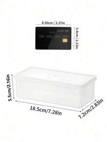 2 cajas de almacenamiento grandes y transparentes de PP con tapas, superficie sin terminar ligera para suministros de oficina/escuela, bolígrafos, lápices, marcadores, manualidades, almacenamiento de escritorio, maquillaje, joyería, adecuado para niñas, estilo minimalista, portátil, color aleatorio (solo la caja, sin el lápiz). - transparente - Ver 9