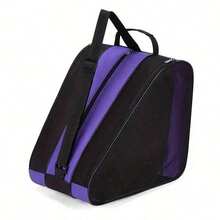 1pc 3-Layer High Capacity Handheld Ice Skate Bag, Thick Design Can Store Heavier Ice Skates, Adjustable Shoulder Strap And Logo Window, Suitable For Inline Roller Skates And Ice Skates - Multicolor - View 10