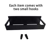 1/2PCS Magnetic Side Storage Rack, Suitable For Refrigerator And Washing Machine - No Drilling Required, Fashionable Black Metal Surface, Wall-Mounted Spice Organizer, Great For Laundry Essentials Bathroom - Multicolor - View 11