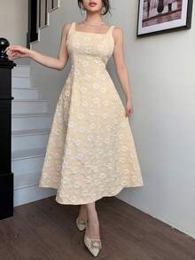 Modelyn Bộ đồ nữ Jacquard thanh lịch dành cho hoạt động ngoài trời - Màu Khaki - Xem 4