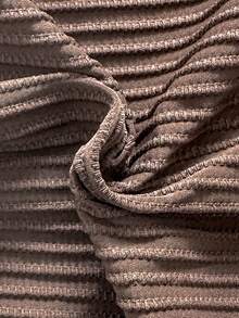 SHEIN Swim New Spring Summer Knitted White Deep V-Neck Beaded Open Back One-Piece Swimsuit For Women Sexy Golf - Coffee Brown - View 5
