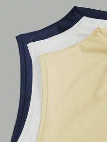 Sweetra Blusa ajustada con fruncidos para mujer, adecuada para el verano - Multicolor - Ver 6