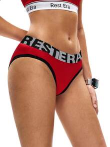 3件套女士字母印花内裤套装 - 彩色 - 查看 6