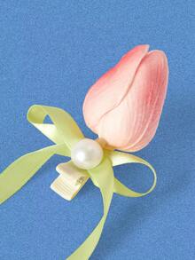 Popjeli 2 chiếc kẹp tóc hình hoa tulip màu hồng dễ thương dành cho nữ và kẹp tóc hình cá sấu, phù hợp cho các buổi tiệc khiêu vũ, ngày lễ và sử dụng hàng ngày, phong cách Boho, phụ kiện màu hồng, kẹp tóc ngày Valentine, kẹp tóc càng cua, kẹp tóc cài đầu, trang phục đi nghỉ mát cho nữ, phụ kiện tóc, phụ kiện Valentine, phụ kiện đội đầu, mùa xuân, kẹp tóc - Hồng - Xem 4