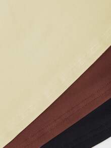 Sweetra Blusa ajustada con fruncidos para mujer, adecuada para el verano - Multicolor - Ver 3