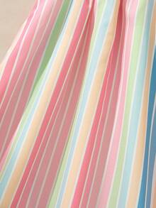 Souflis Souflis 女童（小号）碎花休闲/假日A字吊带连衣裙 - 彩色 - 查看 6