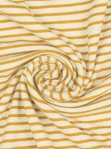 Sundraya Striped Digital Print Fashionable Minimalist Cropped T-Shirt, Gift For Friends - Multicolor - View 3