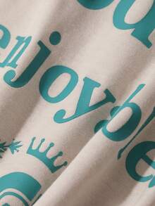 DAZY Đầm thun tay ngắn dáng rộng in chữ, đầm mặc nhà thoải mái cho bé gái. - Màu xanh Bạc hà - Xem 7